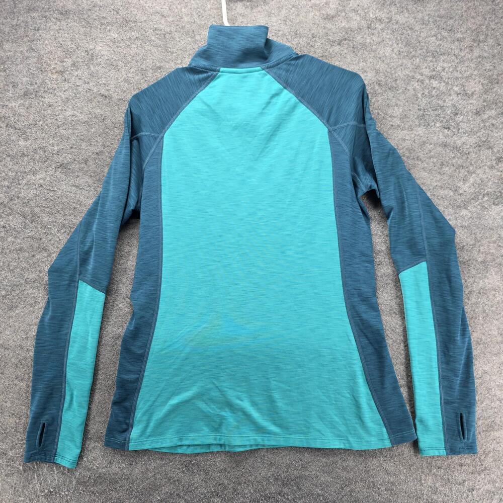 Under Armour ColdGear Pullover Womens LG Green 1/4 Zip Mock Neck Thermal - Picture 6 of 6